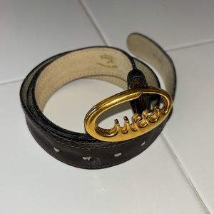 Authentic Vintage Black Womens Gucci Belt